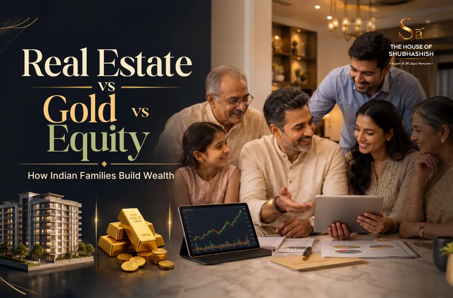 Real Estate vs Gold vs Equity: How Indian Families Build Wealth
